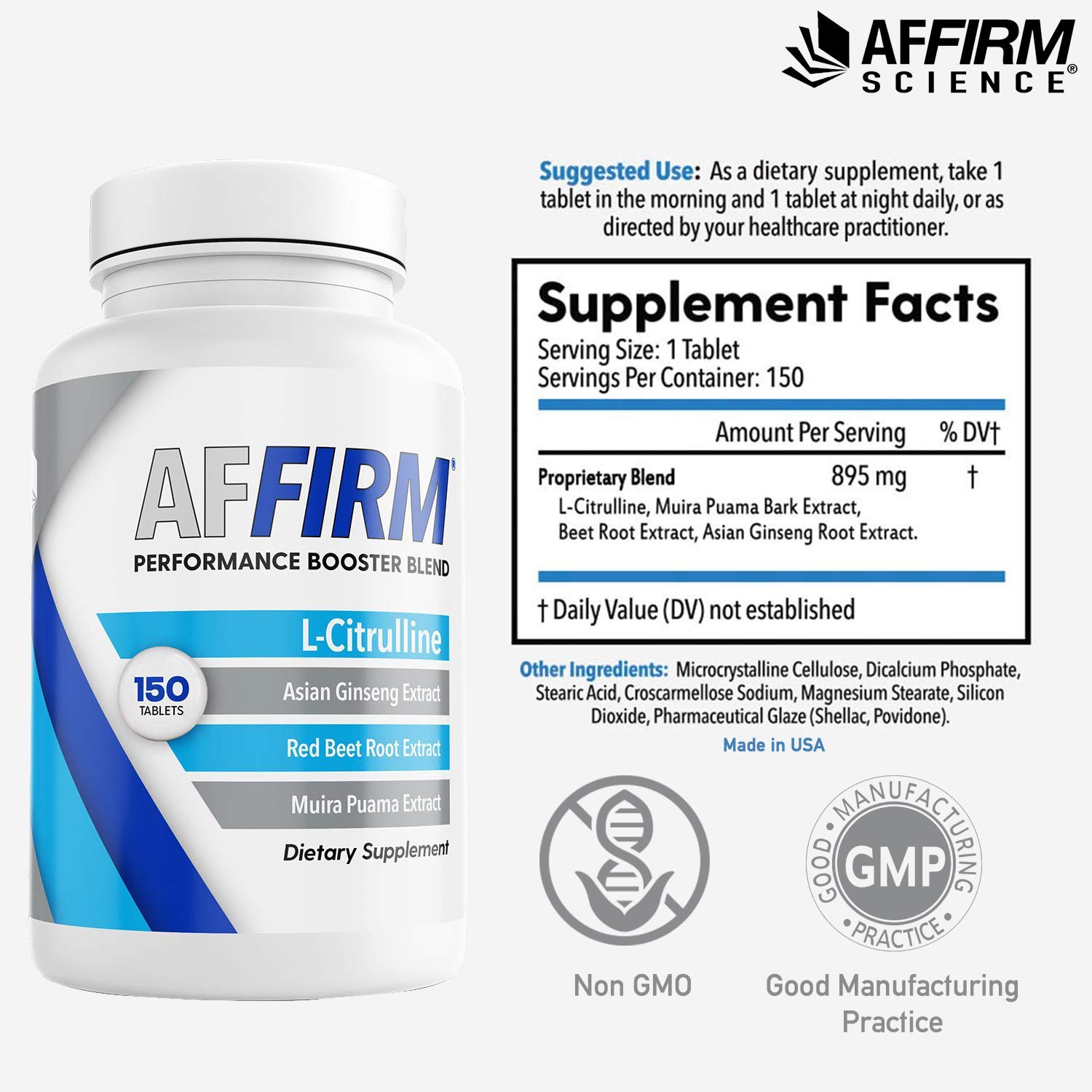 AFFIRM nitric oxide blood-flow supplement